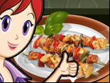 Brochettes de kebab : École de Sara
